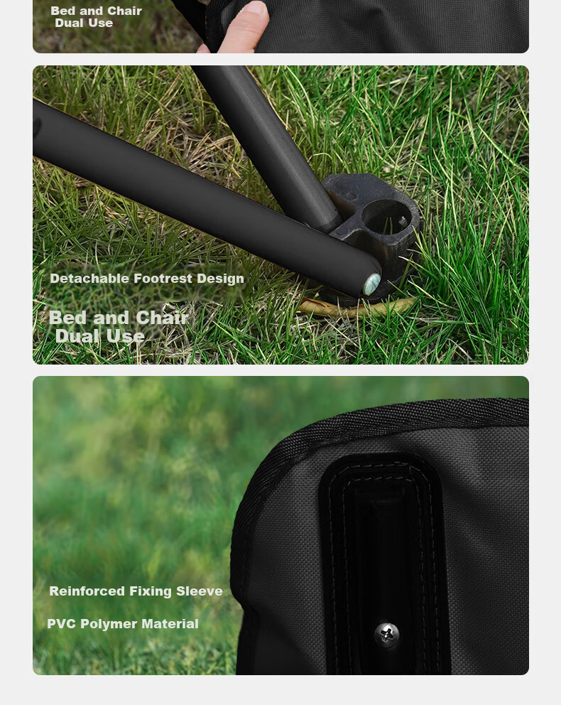 Gosoo Folding Recliner Chair Nap Chair Outdoor Folding Chair Padded Camping Chair Office Rest Chair Folding Bed 14