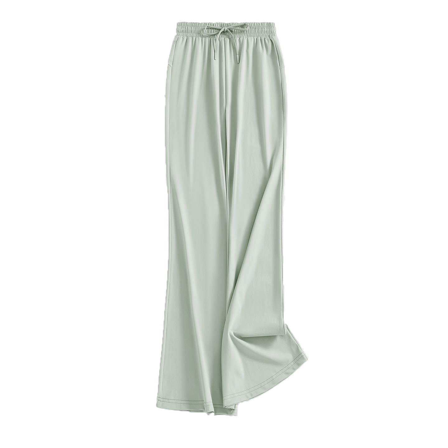 MINISO Women's Ice Silk Flared Pants 2026 New Summer Lightweight Breathable Slim Fit Cooling Sun Protection Trousers for Petite