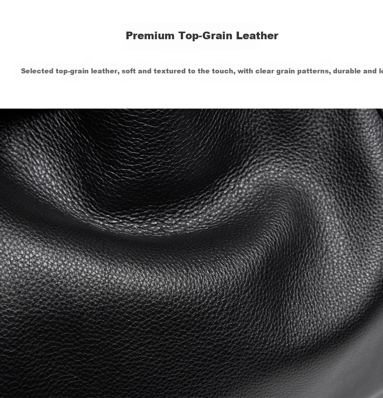Pierre Cardin Women's Bag 2026 New First Layer Cowhide Large Capacity Commuter Tote Bag Women's Day Gift Black Gift Box Set 3