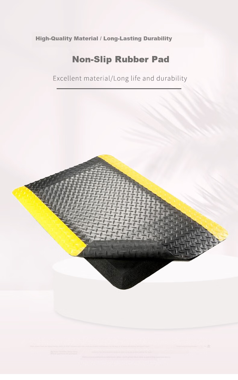 LABORS LBS-127 Anti-Slip Rubber Mat Anti-Static Foot Mat Workshop Floor Mat Industrial Anti-Slip Carpet 450MM×600MM 1