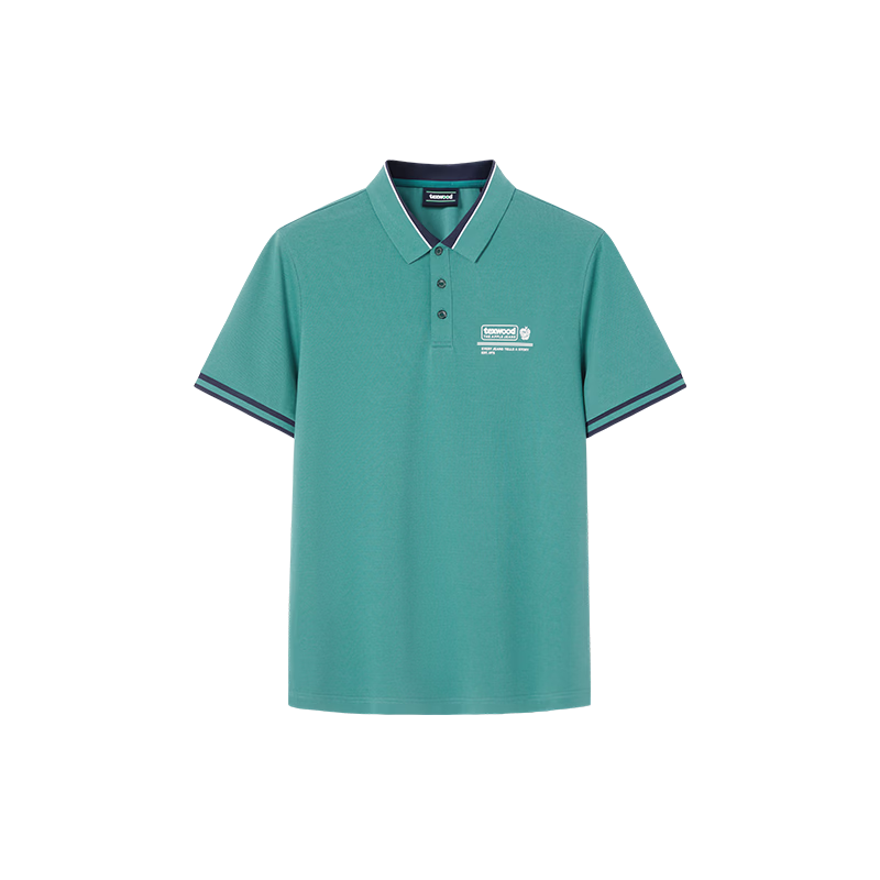 Texwood Deshi Active Apple Standard Fit Men's Polo Shirt Summer Silk Short Sleeve Green XL