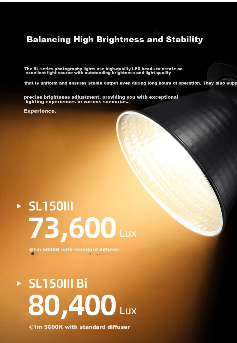Godox SL150IIIBi III Generation Bi-Color LED Video Light Studio Continuous Light [Official Standard Kit] 12