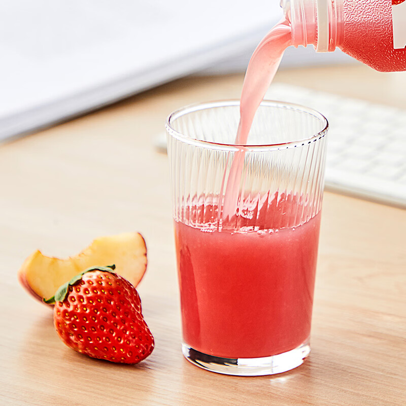 味全每日C100%莓莓桃桃果汁300ml*4冷藏果蔬汁饮料 聚会营养健康