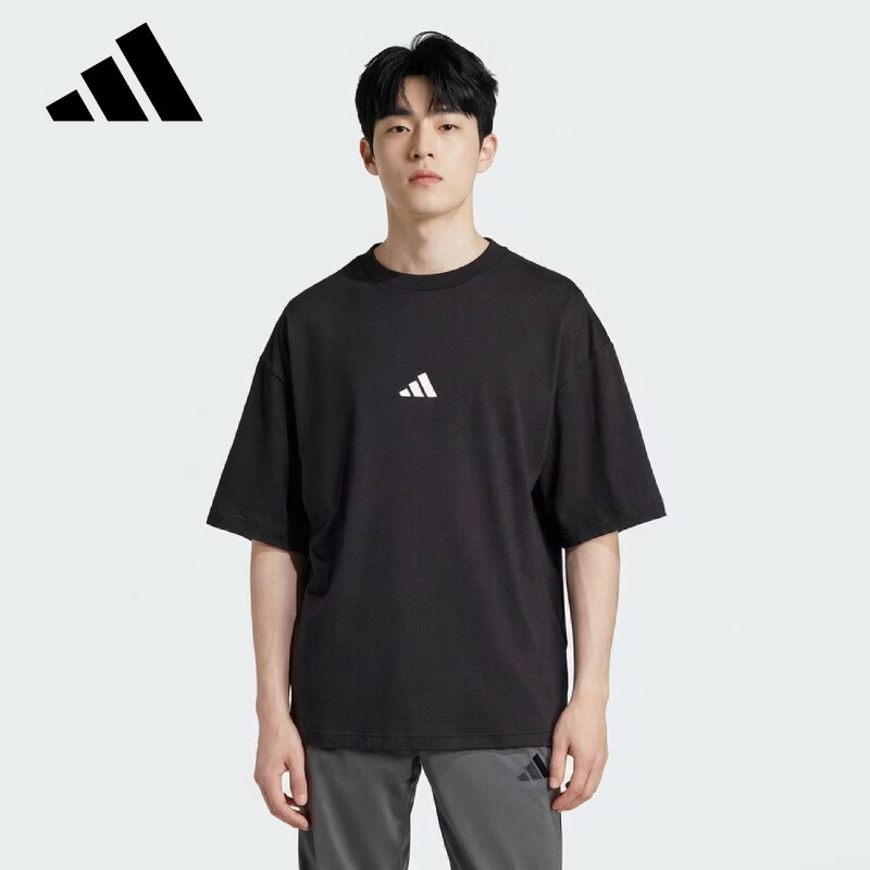 Adidas Men's Sports Style Series M FI SL T Short Sleeve T-Shirt JC5338 Black XL 1