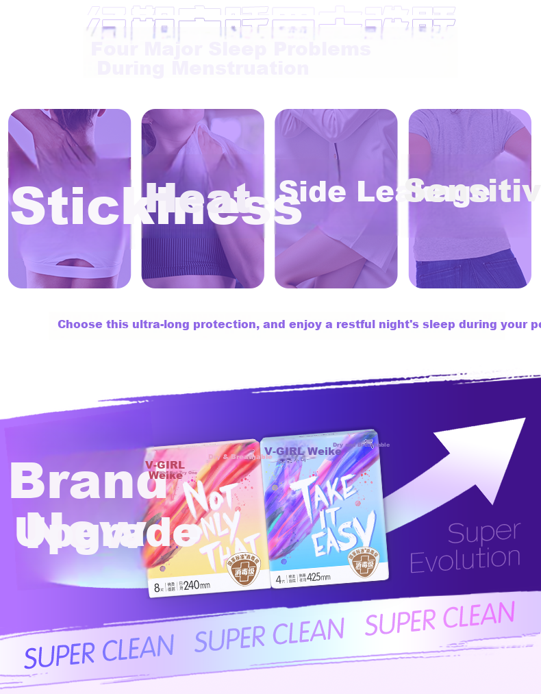 Meco Sterilization Grade Ultra-Thin Sanitary Pads 425mm 4pcs*5 Packs Combo Dry and Non-Sticky [New Upgrade] 5