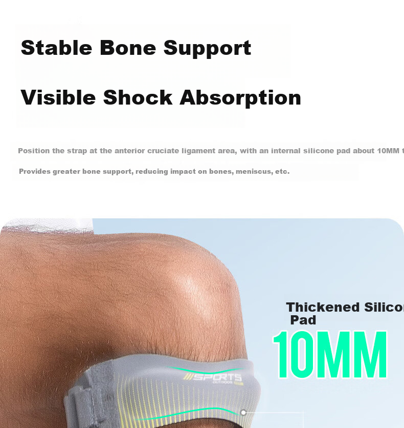 VICTORIATOURIST Sports Patella Strap Unisex Fitness Knee Brace for Joint Injury Professional Basketball Badminton Marathon Running 4