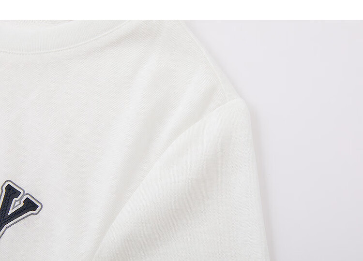 Demana [with Lyocell Cotton] Summer Simple Style Colorblock Letter Print Crew Neck Short Sleeve Comfortable Slim Fit Women's T-Shirt 20
