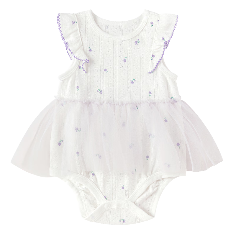 Balabala【balaOne】Baby Romper Infant Girls Triangle Bodysuit 2026 Cute Stylish Adorable