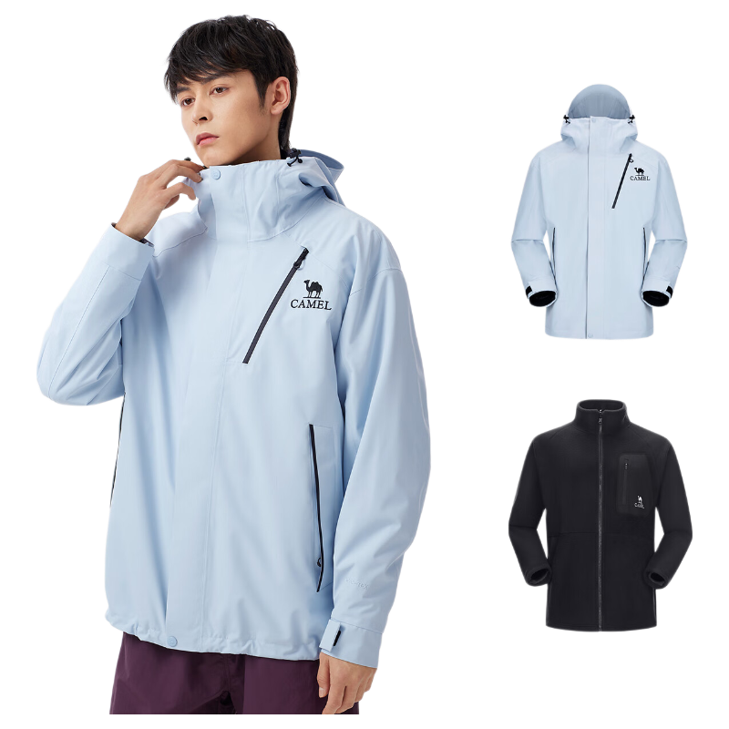 CAMEL [Wang Junkai Edition - King Kai Armor Evo] Outdoor 3-in-1 Waterproof Stormproof Mountaineering Jacket 0780