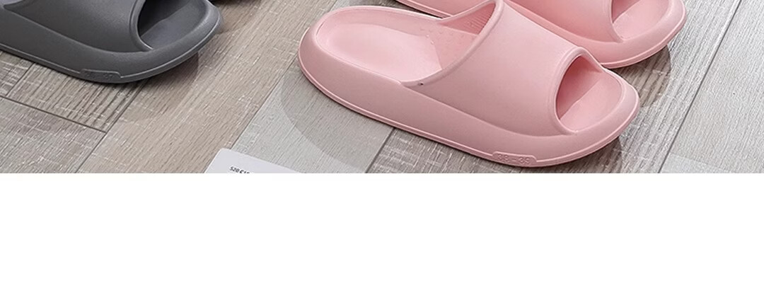 XGGC Men's Indoor Non-Slip Bathroom EVA Thick Sole Slippers Women's Summer Khaki Size 36-37 13