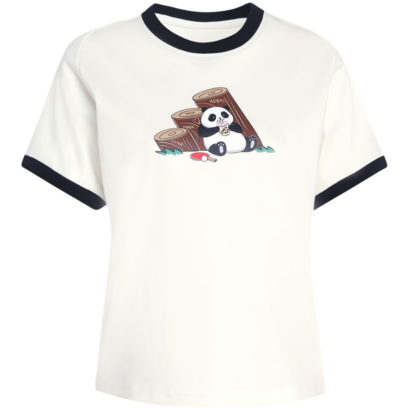 Adidas Women's Sports Style Series PANDA T Short Sleeve T-Shirt KB7214 White L