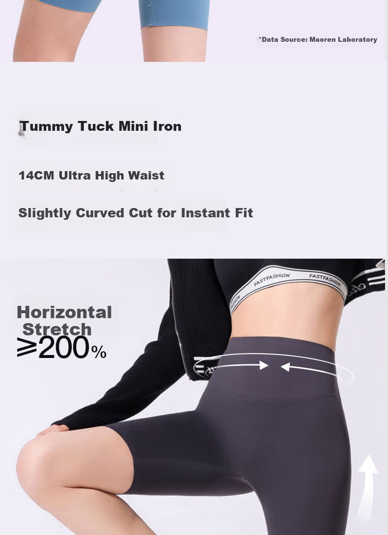 Miiow Shark Pants Women's 2026 New Summer Thin Yoga Pants Ice Silk Five-Point Cycling Fitness Leggings Shorts 14