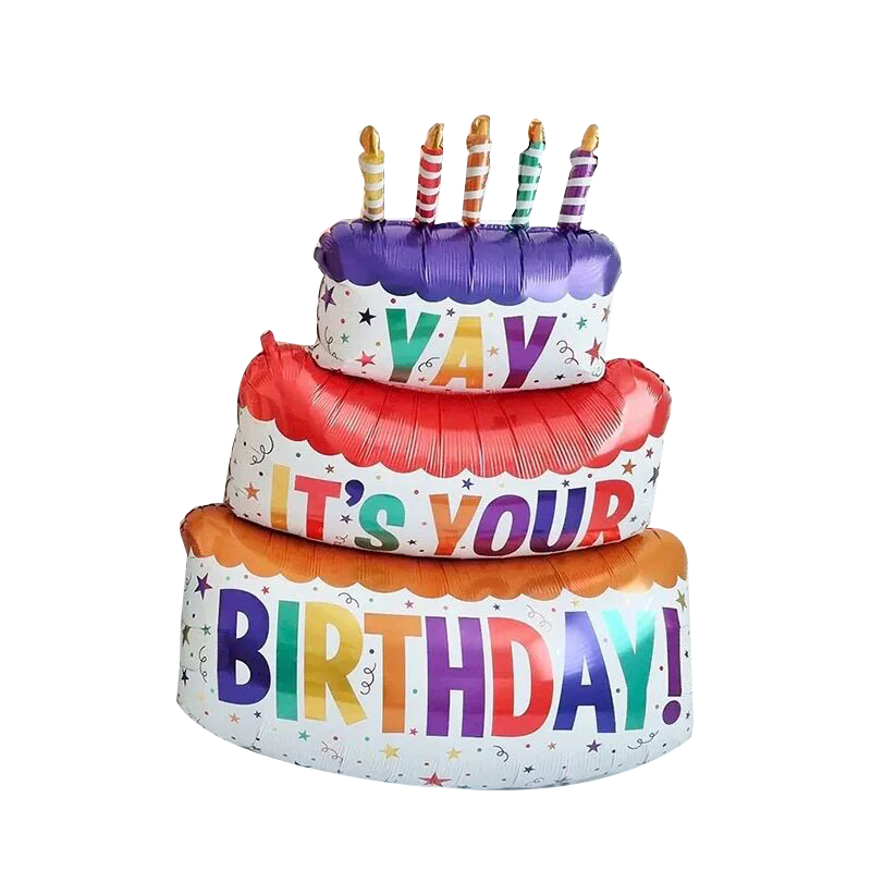Gongxun Birthday Aluminum Foil Balloon, Children's First Birthday Party Decoration, Photo Backdrop for Birthdays, Cake Party Decorations