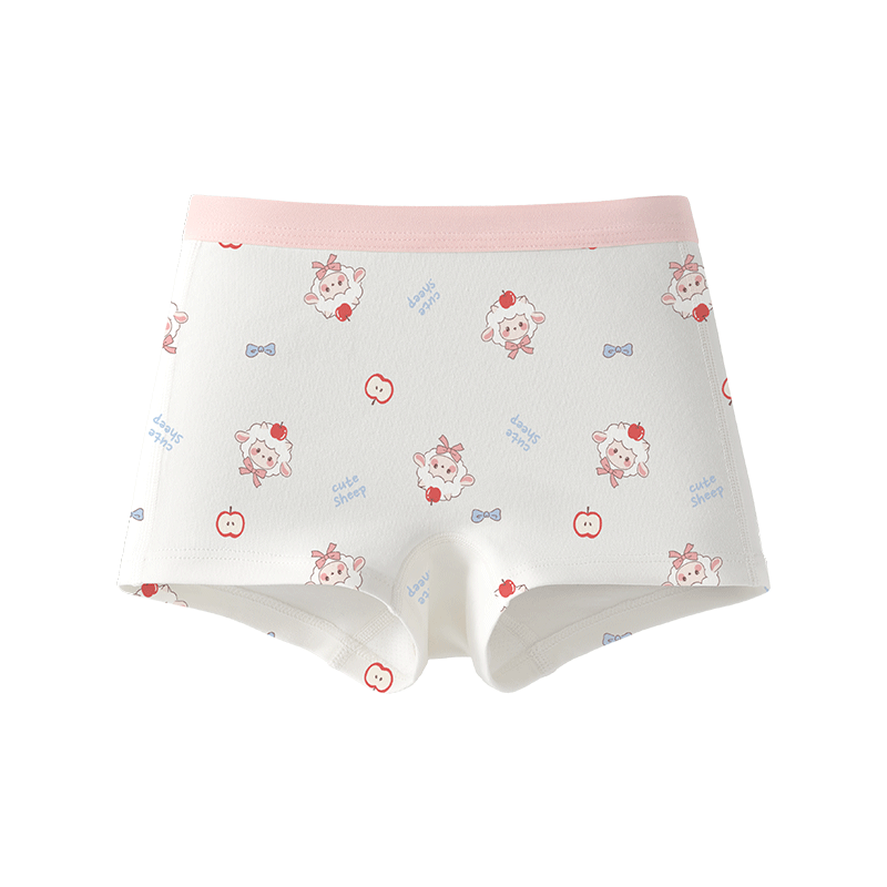 Betis Kids Underwear 3-4 Years Summer Girls Moisture-Wicking Antibacterial Mulberry Silk Gusset Boxer Shorts Class A