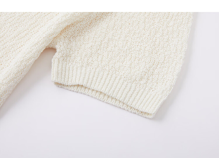 Demana [with Lyocell/Cotton] Summer Glossy V-Neck Textured Jacquard Loose Slim Knit Sweater for Women Premium 17