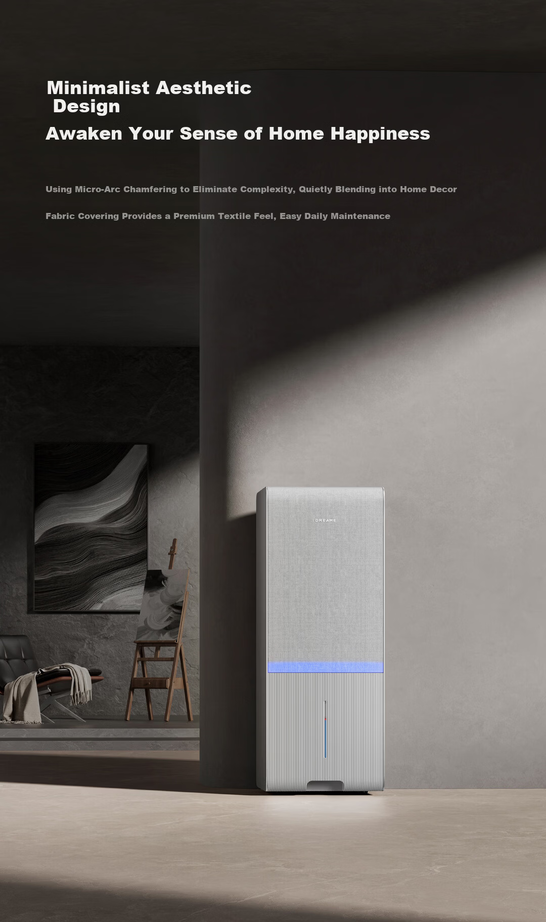 Dreame DZ40 Dehumidifier Silent Inverter Purification 40L/Day Home Clothes Dryer Basement Dehumidifier 24