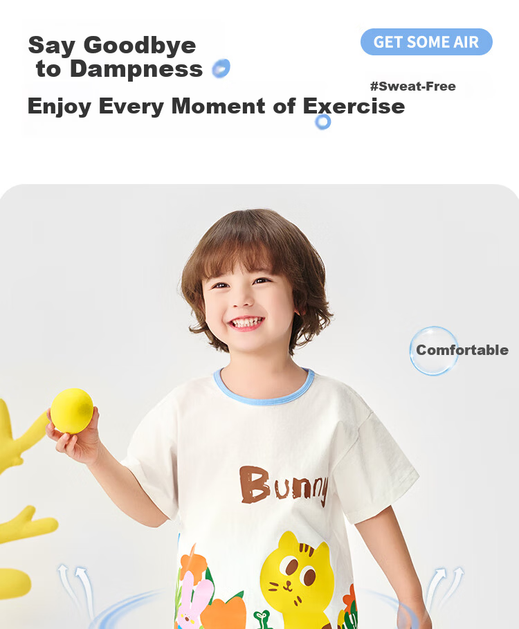 Badibadi Summer Pure Cotton Kids Set Boys Girls Baby Short Sleeve T-Shirt and Shorts Casual Outfit Forest Little Lion 120 3