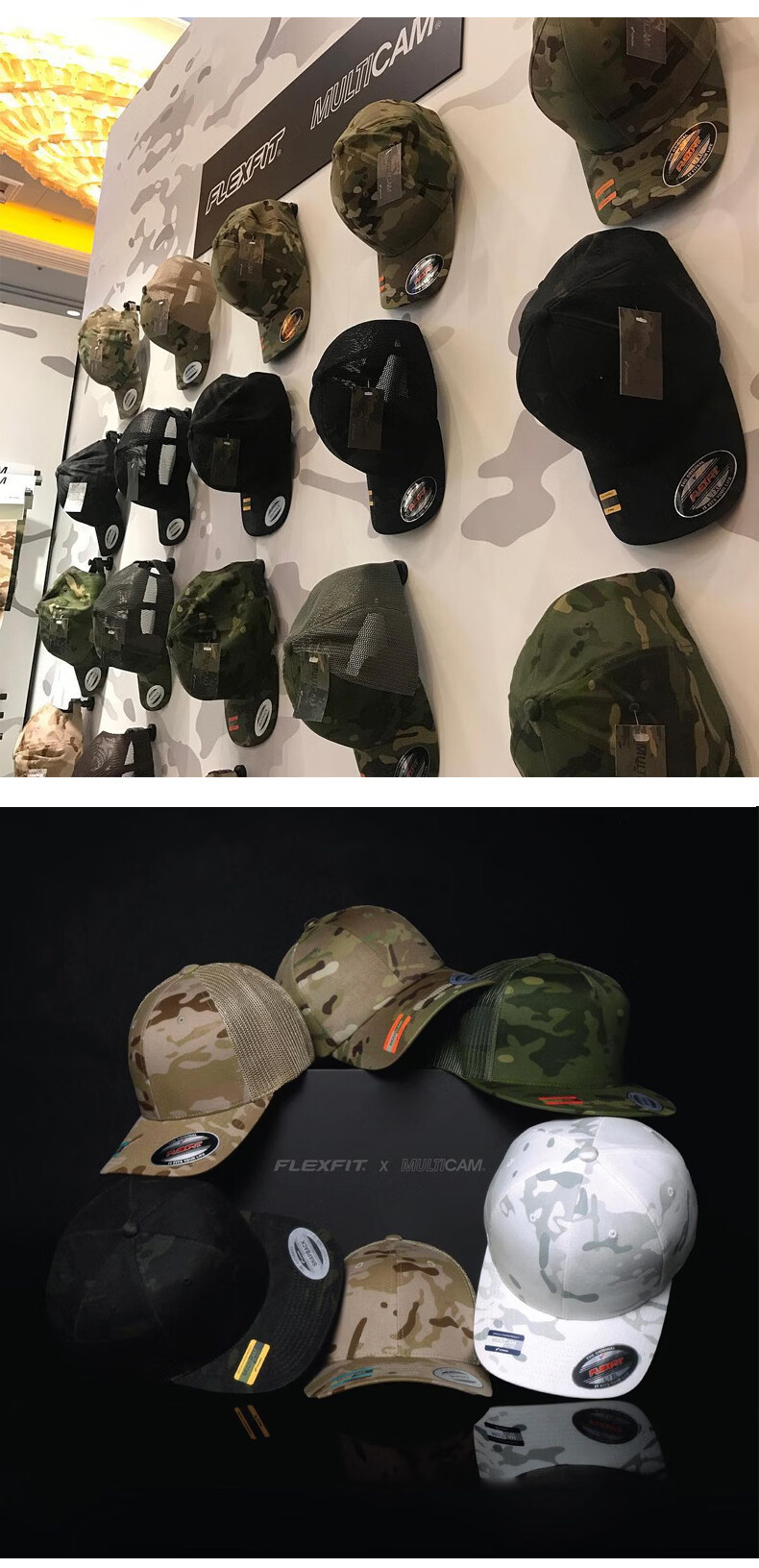 FLEXFIT Outdoor Camouflage Baseball Cap Military Sun Protection Visor MultiCam Trucker Hat Desert Camouflage 3