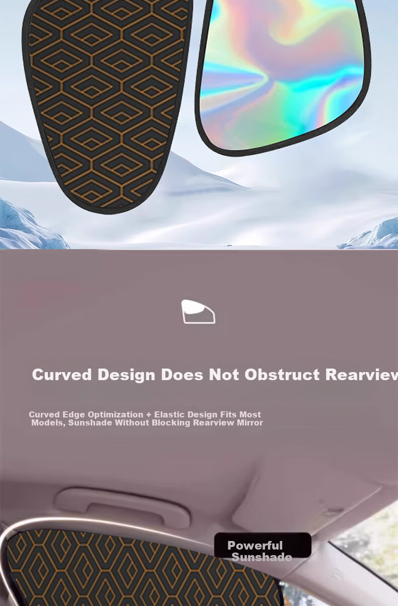 Digalun Car Sunshade Curtain Interior Sun Block Heat Insulation Sunshade Window Curtain for Car Glass Side Window 5
