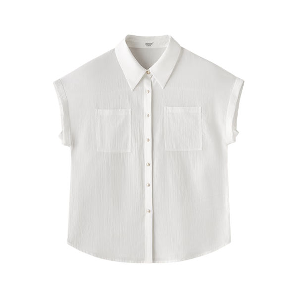 Inman Commuter Elegant Cap Sleeve Short Sleeve Shirt Women Summer Fashion High-End Roland Purple L
