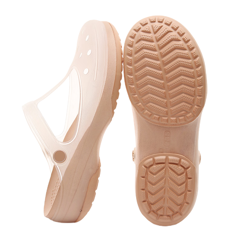Afnoti Women's Summer Clog Shoes Outdoor Travel Beach Non-Slip Maternity Flat Nurse Sandals Oyster Gold Size 37