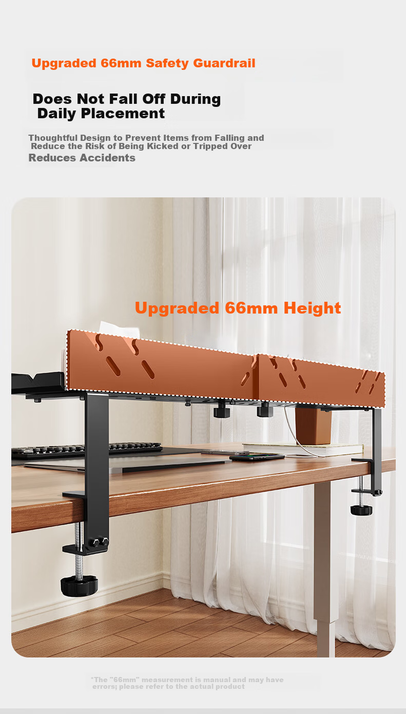 Behind the Scenes Hero TV Accessories Large Black Desktop Cable Organizer Rack No-Drill Cable Management Box for Data Cables and Power Strips 14