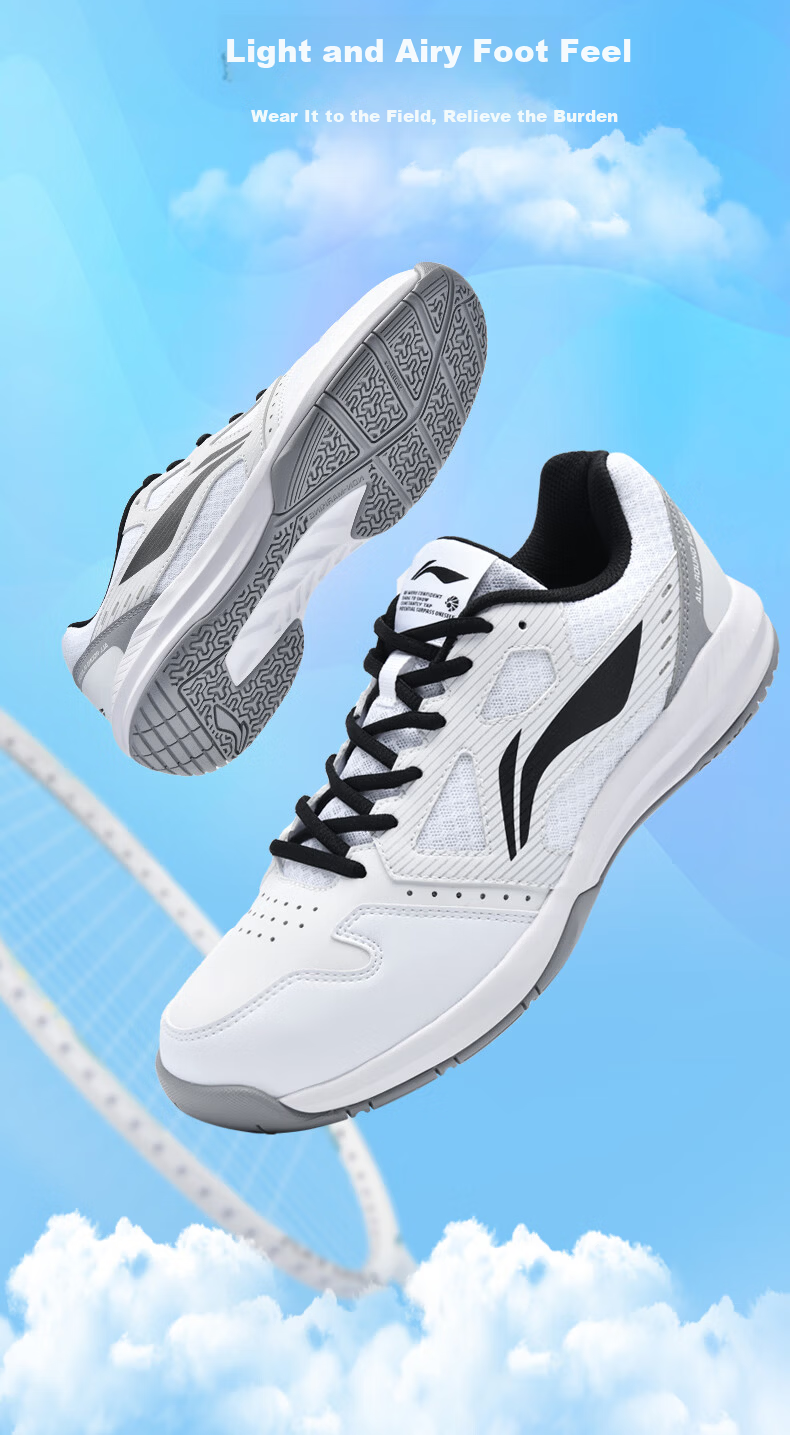 LI-NING Unisex Lightning Professional Badminton Shoes Non-Slip Durable Comfortable Training Sneakers 7