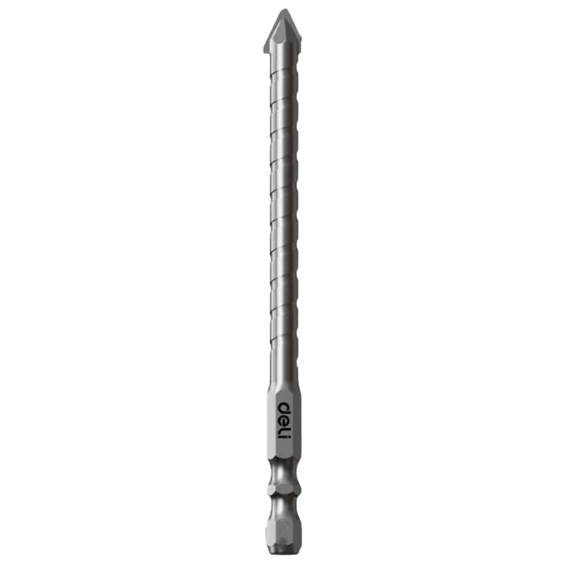Deli Extended Alloy Eccentric Drill Bit for Dry Drilling Tiles Glass Marble Concrete [6mm] 1 Piece