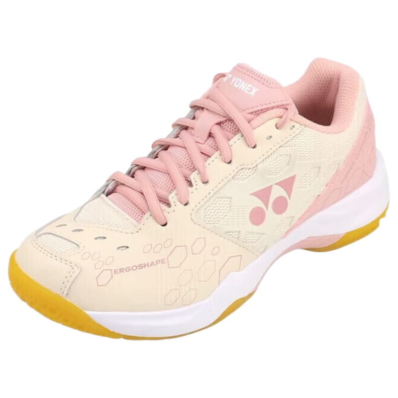 YONEX Badminton Shoes YY Entry-Level Training Shock Absorption Power Cushion Unisex SHB101CR Beige Pink Size 37