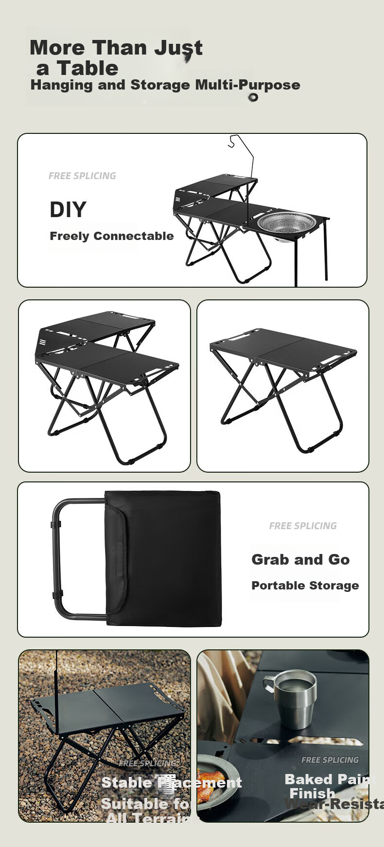 Gosoo Folding Stool Portable Outdoor Camping Fishing Chair Travel Folding Seat High-Speed Rail Queue Helper 2