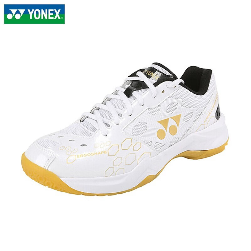 YONEX Badminton Shoes YY Entry-Level Training Shock Absorption Power Cushion Unisex SHB101CR White Platinum Size 41