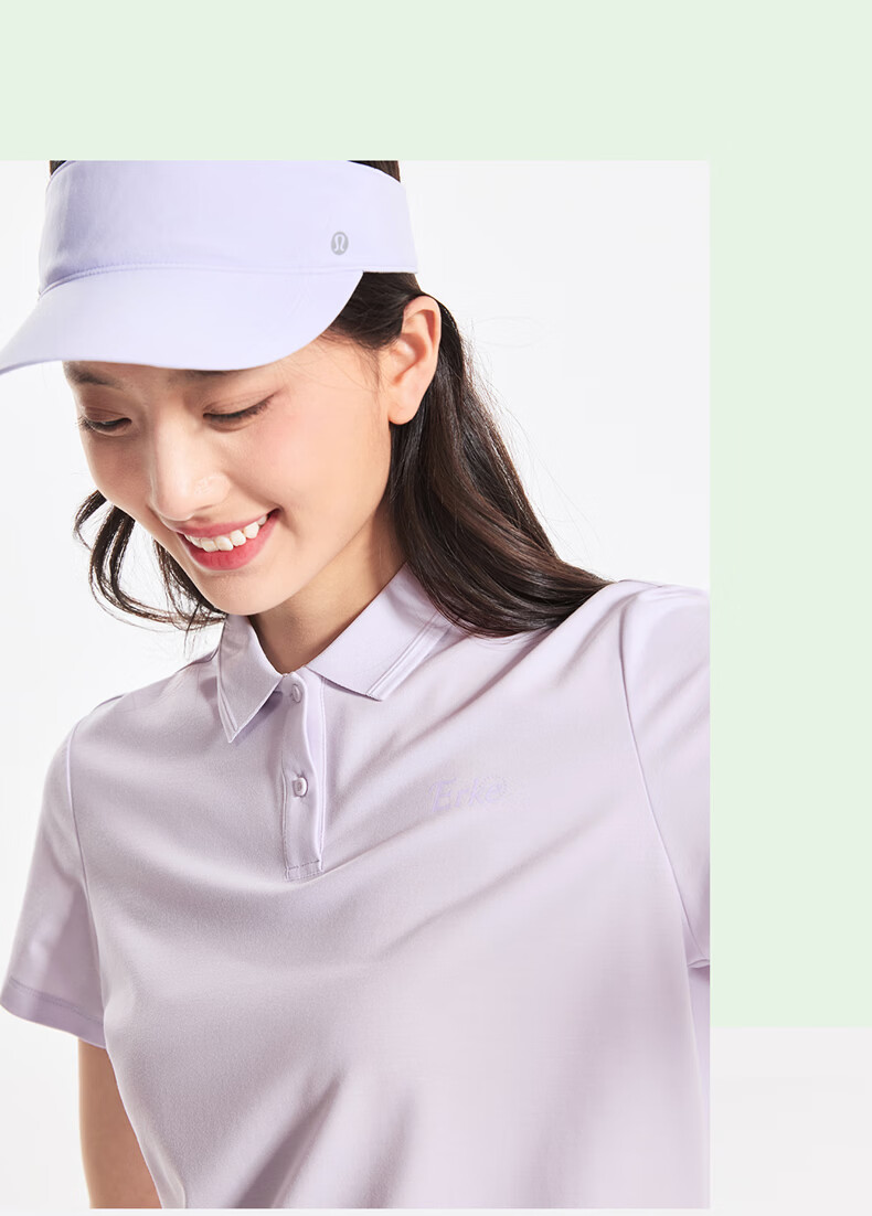 Erke Women's Summer New Ice Cool Polo Shirt Outdoor Sports Casual Breathable Fashion Top 13