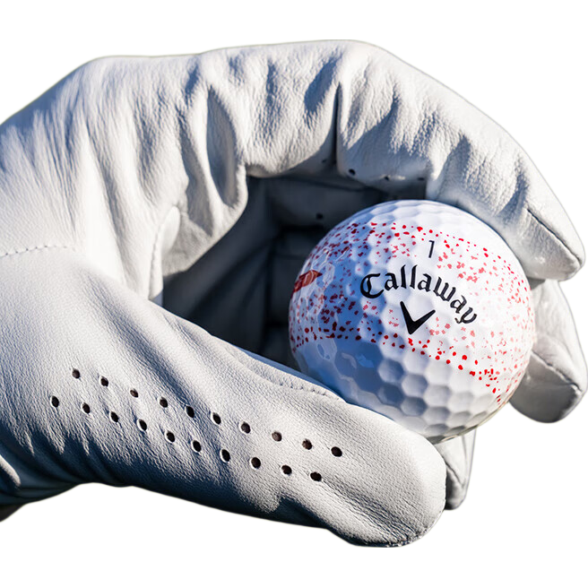 Callaway Super Soft Red Golf Ball with 360-Degree Alignment Ring, Two-Layer Long Distance, Pack of 25 - New Model