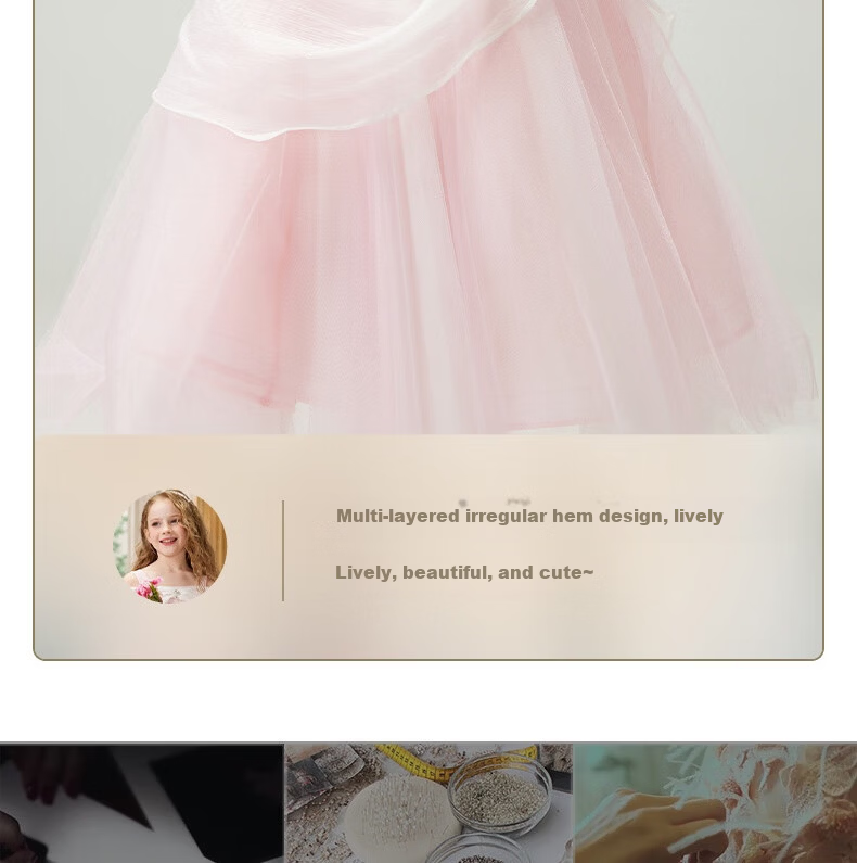 I natural Angel Sleeping Beauty Aurora Princess Dress Girls Pink Fairy Tale Forest Style Birthday Dress 29