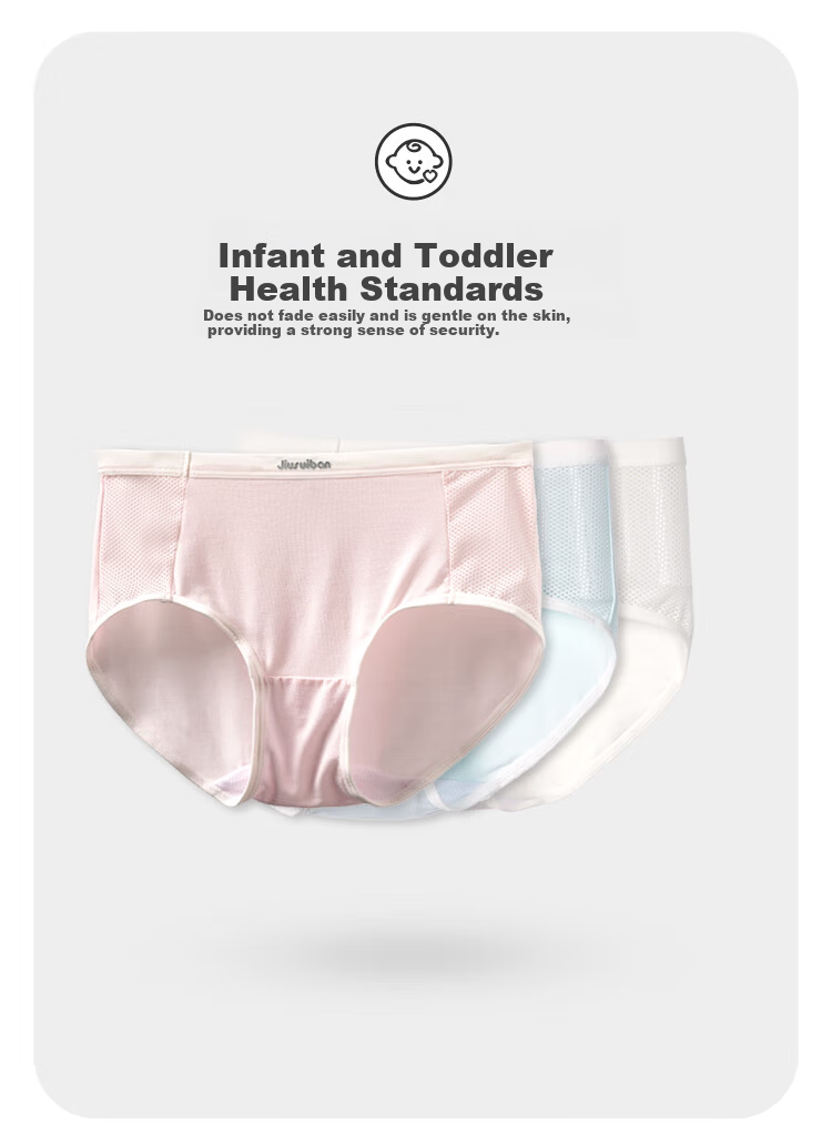 Jiusuiban Children's Underwear, Girls' Spring And Summer Lightweight Mesh Triangle Panties, Teenage 7A Antibacterial Silk Crotch Sports Shorts 2
