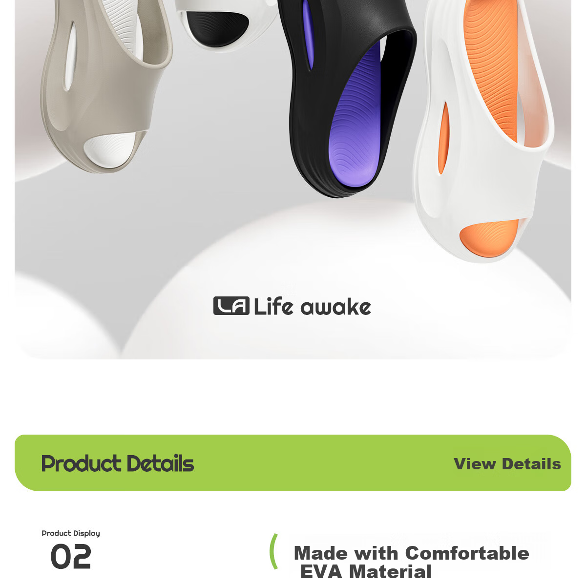 Lidani Women's Sports Slippers Summer 2025 New Non-Slip EVA Soft Feel Couple Beach Outdoor Sandals Female 3