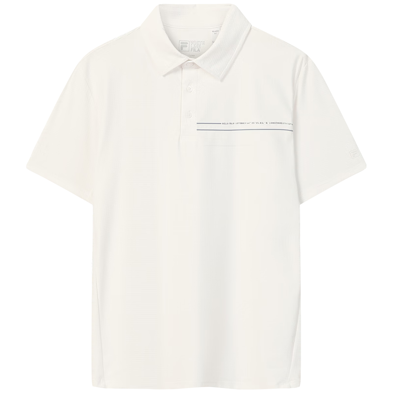 FILA Official Men's Knitted Short Sleeve Polo Shirt 2026 Summer Sun Protection Cooling Comfortable Top