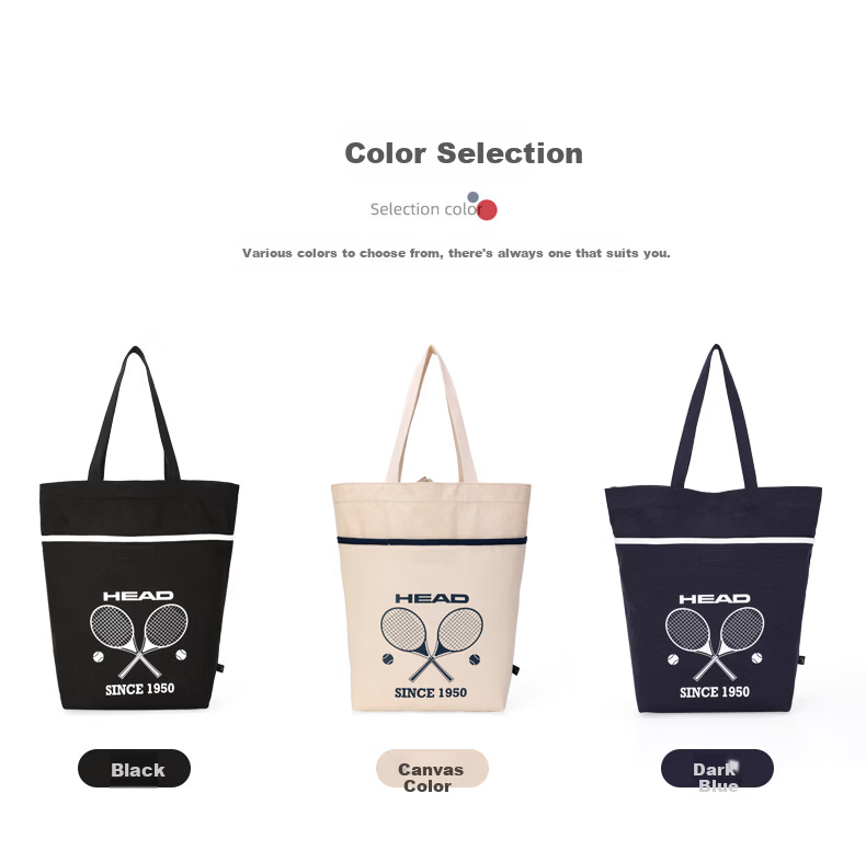 HEAD Tennis Bag Badminton Racket Bag Canvas Fashion Shoulder Bag with Built-in Racket Compartment Unisex 9