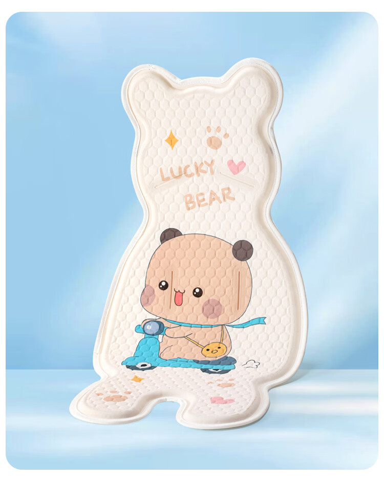 9i9 Baby Stroller Breathable Cooling Mat Universal Infant Ice Pad Child Safety Seat Cushion Summer - Bear 9