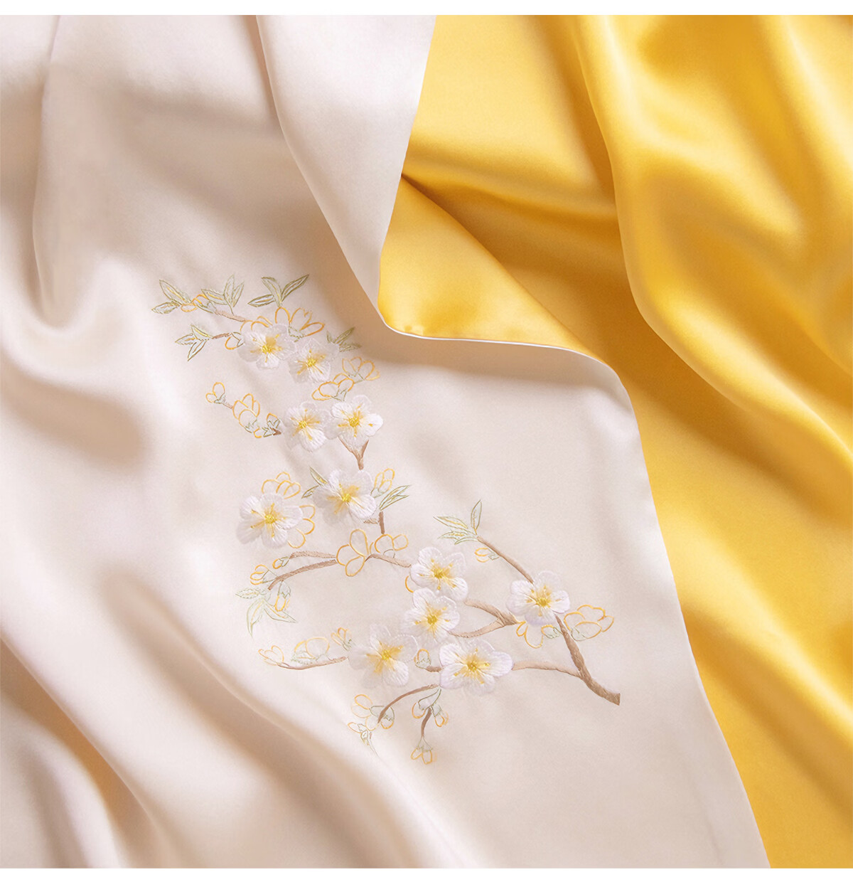 Zhijinlou Suzhou Embroidery Silk Scarf, Women's Handmade Embroidered Shawl, Chinese Style Double-Layer Mulberry Silk Flower Pattern Wrap, Birthday Gift 10