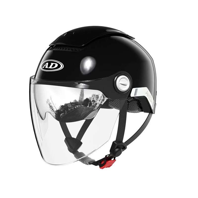 AD New National Standard Class A 3C Certified Electric Bike Helmet Unisex Summer Sun Protection Dual Lens Zero-Feel Sunroof Electric Scooter Safety Helmet Men's Four-Season Universal Motorcycle Half H