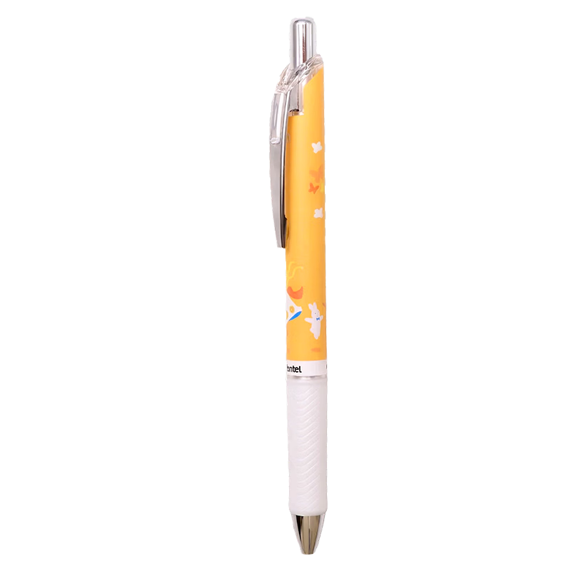 Pentel Aoyama Kazu Limited Edition 0.5mm Black Gel Pen BLN75TL Yellow Barrel