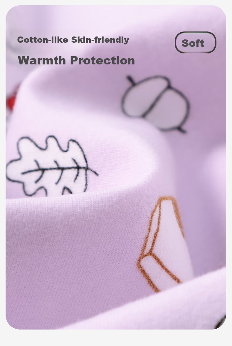 Jiushuibian Cloud Cotton Children's Pajamas Boys and Girls Spring Autumn Class A Long Sleeve Homewear Set Large Kids Cartoon Print Pajamas Pants 5