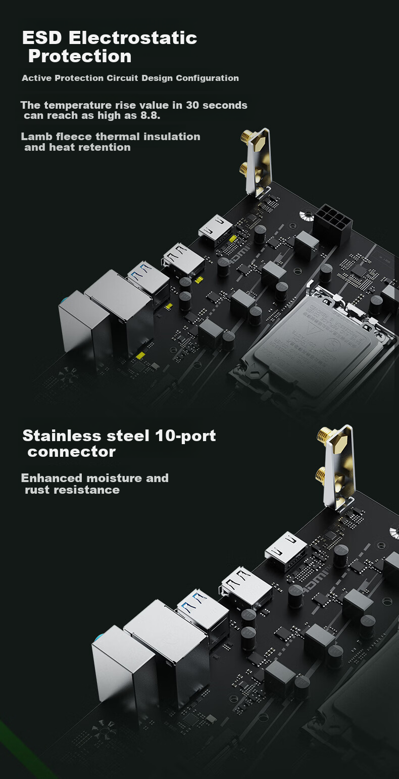 MAXSUN MS-Challenger H610M-H WIFI Gaming Motherboard Support 12490F/13490F/13100 (Intel H610/LGA 1700) 7