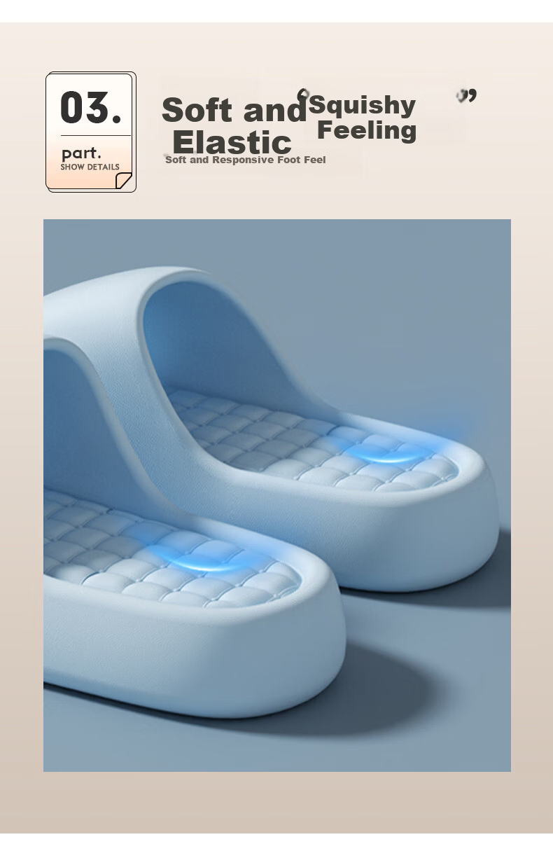YUZHAOLIN EVA Simple Couple Home Bathroom Shower Slippers YF361 5