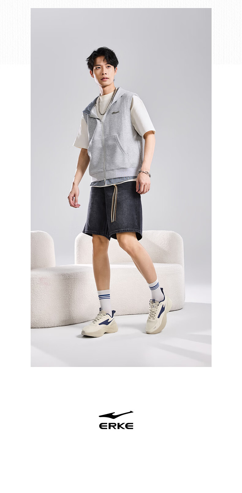 ERKE Casual Men's Shoes Sports Shoes 26 Spring New Comfortable Versatile Soft Sole Lightweight Casual Running Shoes | Shuxing 2.0 13