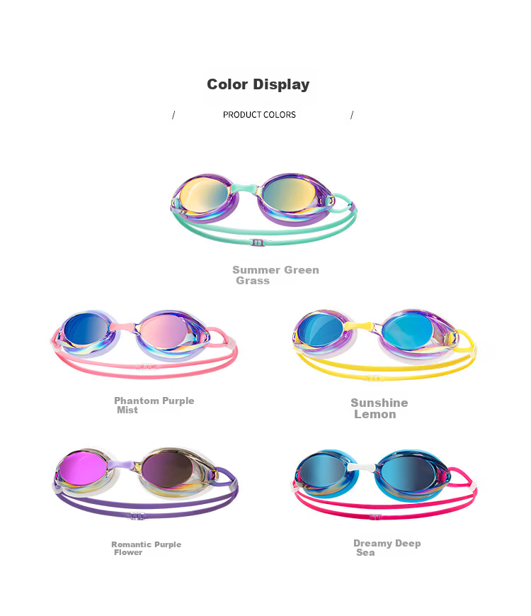 Sulang Racing Swim Goggles for Women Waterproof Anti-Fog Transparent HD White Small Frame Professional Crystal White 5