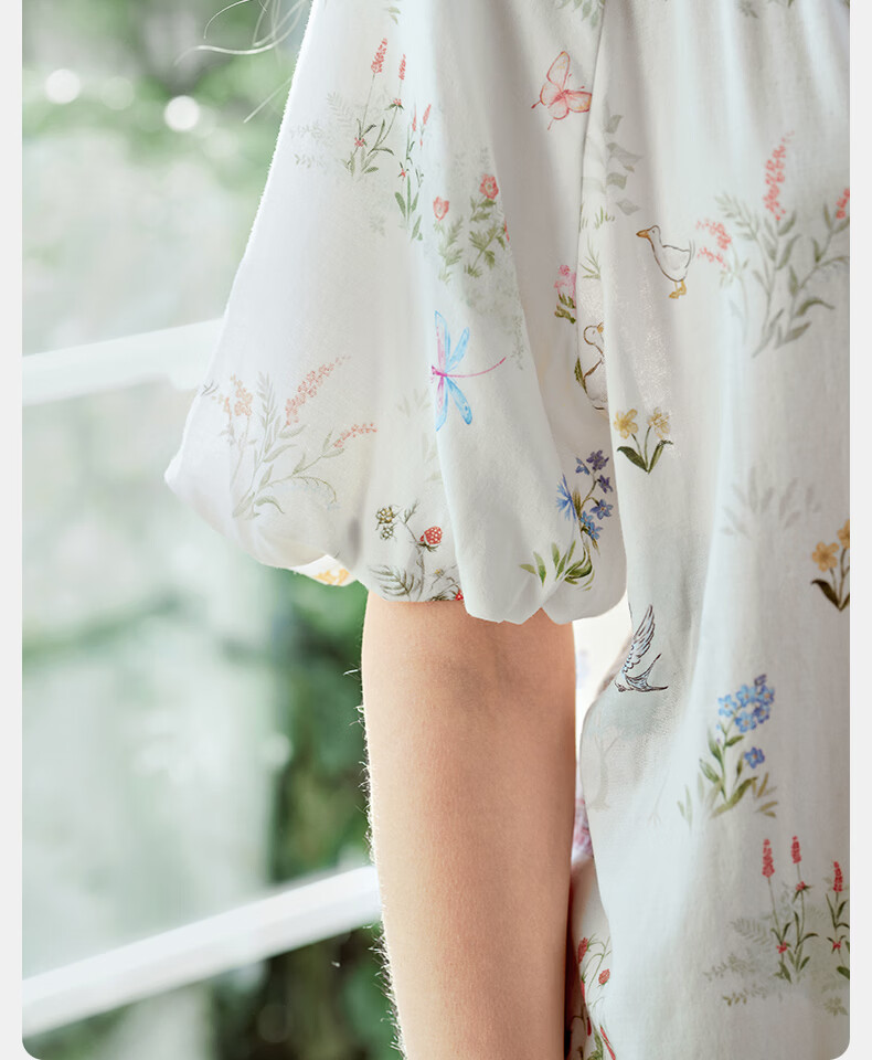 EMXEE Spring And Autumn Maternity Wear, Nursing Pajamas for Pregnant Women, Postpartum Elastic Silk Cotton Breathable Comfortable Summer Thin Loungewear Size L 32
