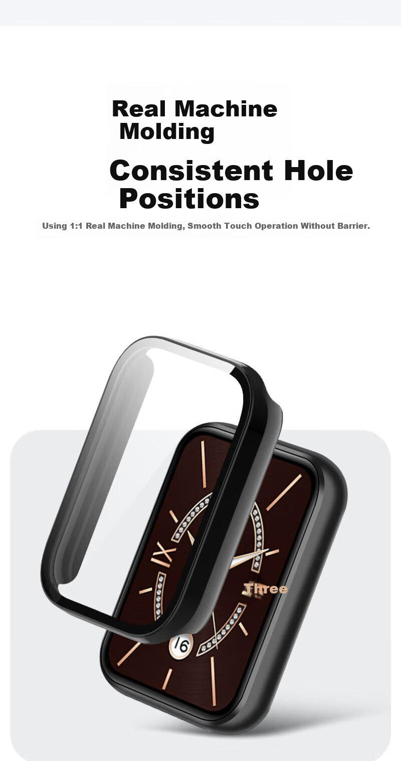 Watchbond Xiaomi Mi Band 9 Pro Protective Case PC Tempered Glass All-in-One Protective Cover Smart Sports Xiaomi Mi Band 9 Pro Scratch-Resistant Durable Transparent Tempered Film 6