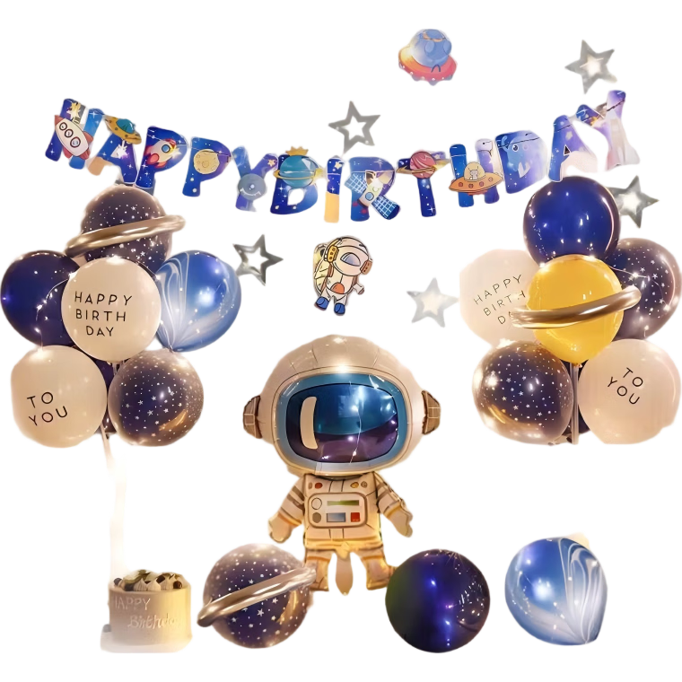 Onizi Birthday Scene Setup Boy Birthday Balloons Props Atmosphere Decoration Party Decor Happy Space Banner